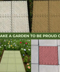 4 Piece Concrete Molds Set For DIY Paving Big Pathmaker Cobblestone Molds For Walkways And Patios in various colors