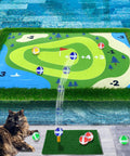 Floating Golf Green For Pool 35 By 24 Inch Chipping Green Practice Mat For Backyard Poolside Fun Water Golf Games And Training Confrontation Mode For Up To Four Players Easy Setup Perfect Gift For Summer Fun