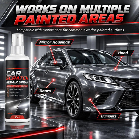 Two Pack Universal Car Scratch Repair Spray Neutralizes Gnarly Surface Scuffs Fast With A Protective Blend That Keeps Your Paint Pristine.
