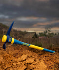 Heavy Duty 5-Pound Pick Mattock With 36-Inch Fiberglass Handle, Drop-Forged Heat-Treated Head For Breaking Hard Ground, outdoors