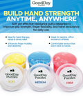 Hand Therapy Putty 3 Piece Set For Grip Strength, Stress Relief And Sensory Therapy For Adults, soft medium firm putty