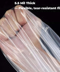 Heavy Duty Nylon Pack Liner Bags 20 by 36 Inch 10 Pack Thick Five Point Five Mil Clear Liners showcasing tear resistance