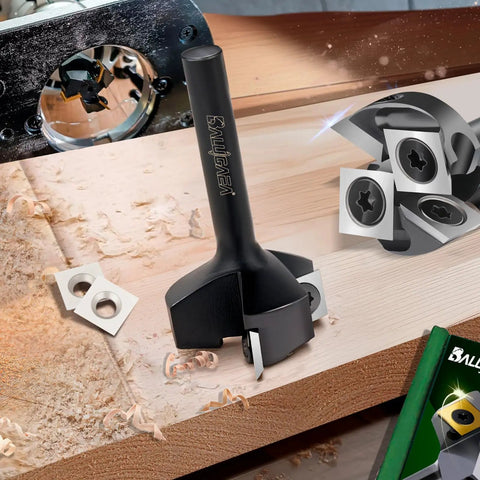 Beefy Spoilboard Surfacing Router Bit With One Quarter Inch Shank And One Inch Cutting Diameter, Four Wing Precision Flattening Bit