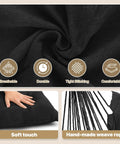 Close-up of Cozy Hammock Chair With Two Cushions Hanging Rope Swing For Indoor Outdoor Patio Black Boho Macrame material detail.