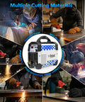 Dual Voltage Plasma Cutter For 120 Volt And 240 Volt Systems 60 Amp Portable Metal Cutting Machine With Torch And Tips