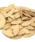 No 20 Birch Wood Biscuits For Woodworking 100 Pack Pro Grade 56 By 23 By 4 Mm With Diagonal Grain Expands On Water Based Glue