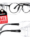 Over Eyeglasses Safety Glasses That Fit Over Your Frames, Fog And Scratch Resistant Lenses, UV380 Protection, ANSI Z87 Rated