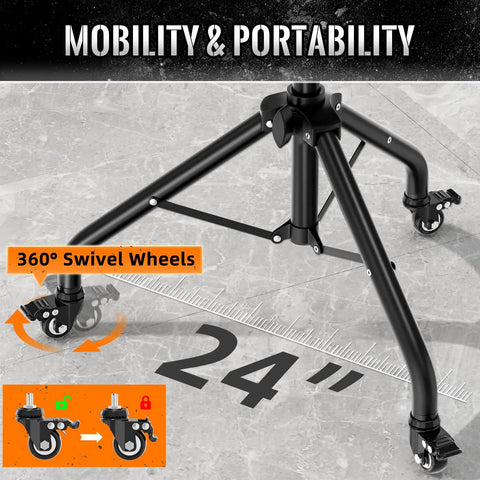 Height Adjustable Rolling Tool Cart With Wheels And Magnetic Tray Holder For Garage Workbench 42cm By 30.5cm Tray 50 Lb Load Capacity Magnetic Strip Organizer Mobile Tool Storage Cart featuring swivel wheels and mobility focus.