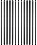 29.5 Inch Flat Straight Aluminum Deck Balusters With Screws For Wood Or Composite Facemount Railing, 50 Pack Matte Black