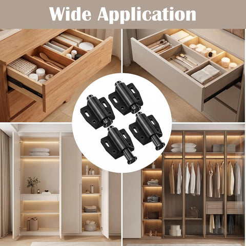 4 Pack Heavy Duty Magnetic Push Latch For Cabinets And Doors No Hassle No Handle Required Magnetic Door Catch for storage