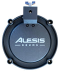Top view of Pro 8 Inch Dual Zone Mesh Drum Pad Bundle With Clamp L Rod And 10ft Silverline Trigger Cable Velocity Sensitive Pads For Real Acoustic Feel Compatible With Roland Yamaha Simmons Ion Kits.
