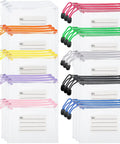 30 Pack Small Zipper Mesh Pouches With Label Pockets, A6 Size 6.3 By 4.7 Inches, waterproof mesh zip bags in 10 colors