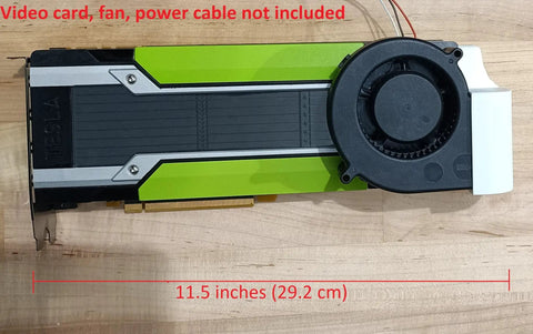 Top Shelf Graphic Card Blower Shroud Conversion Kit For Server Gpu Boards Includes Heavy Duty Steel Screws And Hex Driver For 97X33 Mm rings mounted on Tesla GPU board.
