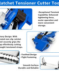 Heavy Duty Metal Banding Kit With 200 Feet 304 Stainless Steel Strapping And 100 Buckles Tensioner Tool Gloves ratchet tensioner cutter tool