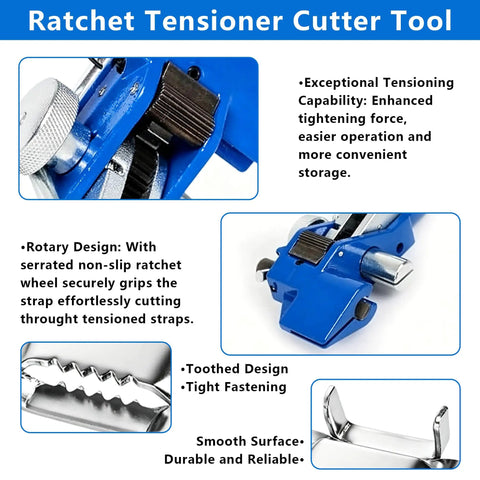 Heavy Duty Metal Banding Kit With 200 Feet 304 Stainless Steel Strapping And 100 Buckles Tensioner Tool Gloves ratchet tensioner cutter tool