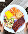 Choose MyPlate Four Section Portion Control Plate With Even Quarters For Fruits, Vegetables, Grains And Protein, 1 Pack
