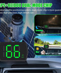 Straight Shot Gps Digital Speedometer For Car Wireless Dash Speed Tracker showing live speed display on dashboard in day and night settings.