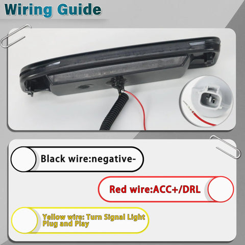 Toyota Tacoma LED Front Bumper Side Marker Lights DRL Amber Sequential Turn Signal Lamps Fog Light Kit wiring guide
