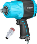 Tough As Nails Twin Turbo Air Impact Wrench With Compact Low Vibration Grip For Tightly Packed Engine Bays And Heavy Duty Truck Maintenance That Powers Through Stubborn Studs Without Breaking A Sweat, showcasing compact design and connection feature.