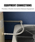 High Grade Top Shelf Air Compressor Jumper Hose 1/2 Inch Npt X 20 Inch Flexible Braided Tube connecting equipment.