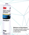 Urethane Seam Sealer Single Component Easy To Use Moisture Cure High Solids Permanently Flexible Non Shrinking Car Body Sealant 310 mL Cartridge