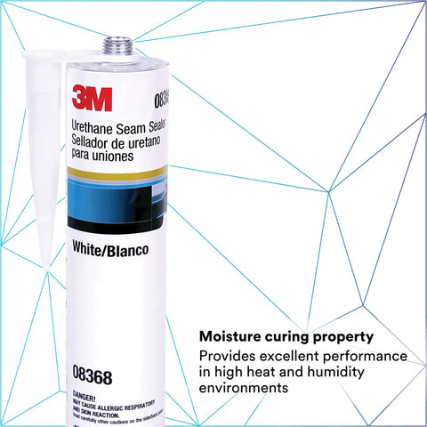 Urethane Seam Sealer Single Component Easy To Use Moisture Cure High Solids Permanently Flexible Non Shrinking Car Body Sealant 310 mL Cartridge