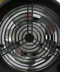 Inside view of Heavy Duty Portable Forced Air Electric Construction Heater fan showcasing metal grate and motor design.
