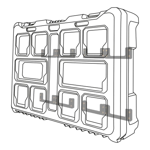 Dope Cleat And Feet Cleats Six Pack For Tool Box Storage System Mount Anywhere Wall Ready Milwaukee Packout Compatible