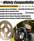 40T Steel Rear Sprocket for Mini Bikes 6 Hole Direct Replacement With Wrench Included, bike and compatibility list