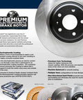 Electrophoretic Front Vented Brake Rotor With Beefed-Up Coating For Superior Corrosion Resistance And Salt Spray Protection