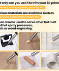 Eight Piece Copper 3D Printer Smoothing Tool Kit With Gold Tips And Connector Pro Grade Finishing Set For Precise Smooth Surfaces