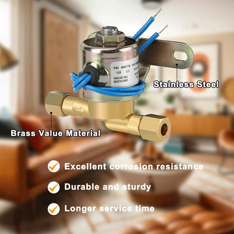 4040 Humidifier Water Solenoid Valve Replacement For Aprilaire Models 220 224 400 500 600 700 Series in brass and stainless steel