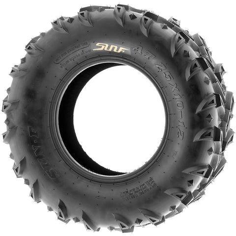 A024 25x10-12 ATV UTV Mud Trail Tire 6 Ply Heavy Duty All Terrain Grip For Mud Sand And Rocks On 12 Inch Rims