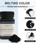 Pro Grade Graphite Powder for Sketching and Art, Ultra Fine Pure Graphite, 12oz jar, used with brush, fingers, or eraser