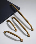 Antique Brass Cup Cabinet Handles 10 Pack With 2.5 Inch Screw Spacing Zinc Alloy Drawer Pulls For Kitchen Cabinets and Bedroom Furniture