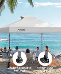10x10 Pop Up Canopy With Center Lock One Push Instant Setup And No Fuss Wheeled Outdoor Gazebo Beach Tent by ocean