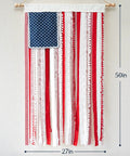 Rag American Flag Banner 4 X 2.3 Ft Totally Patriotic Decor For Home Porch Indoor Outdoor Parties Ideal For Fourth Of July