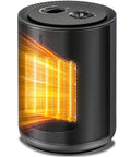 Small Space Heater For Desk And Office, 1500W PTC Ceramic Heater With Three Heat Modes, Two Second Rapid Heating, ETL Certified