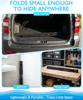 Outdoor Pool Towel Rack With Four Adjustable Arms Freestanding 51 To 71 Inches Height Foldable Drying Rack in car trunk and storage