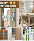 90 And 180 Degree Barn Door Lock And Latch In Zinc Alloy With Rust Proof Coating for cabinet, bathroom, pet gate, and fence use.