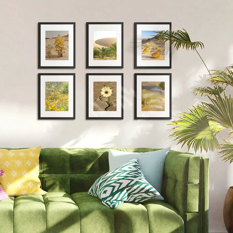 Classic Black 11x14 Picture Frame With Mat For 8x10 Photos Or 11x14 Without Mat, Double Size Design in home gallery decor