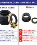 Beefed Up Whole Parts Washer Tub Seal Kit 5303279394 Main Center Seal Assembly Replacement For Select Washers Non OEM Easy Install Durable Build Replaces AP2142342 And More, black rubber seal and ring set