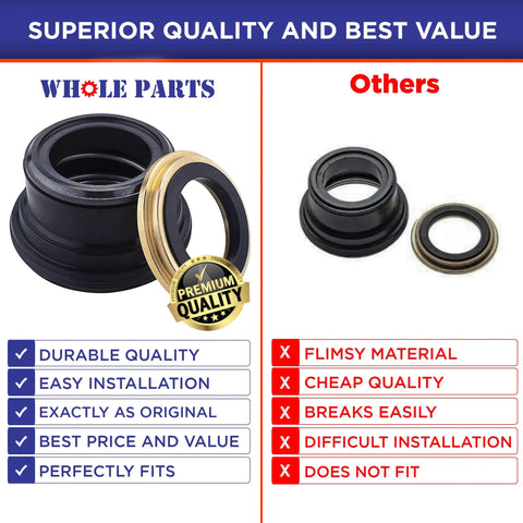 Beefed Up Whole Parts Washer Tub Seal Kit 5303279394 Main Center Seal Assembly Replacement For Select Washers Non OEM Easy Install Durable Build Replaces AP2142342 And More, black rubber seal and ring set