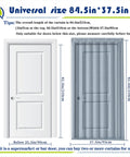 Thermal Insulated Door Curtain With 5in1 Soundproof Blanket For Privacy And Draft Block, Heavy Duty Door Cover size 84.5 by 37.5 inch comparison