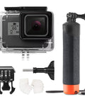 Underwater Waterproof Housing For GoPro Hero 5 6 7 And 2018 Black Includes Floating Hand Grip Monopod Selfie Stick 148FT 45M Depth Rating
