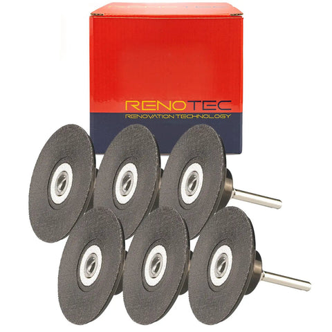 Go-To 3 Inch Quick Change Disc Pad Holder For Angle Die Grinders Type R One Quarter Inch Shank Six Pack Fast Lock Disc Holders