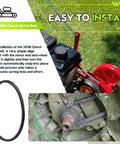 4L-300 Drive Belt Replacement For 30 Inch Walk-Behind Edger Mower Go-To Belt For 30 Inch System Part 2058 Durable Easy Fit Reliable Performance For Smooth Operation And Long-Lasting Durability, black drive belt on mower pulley
