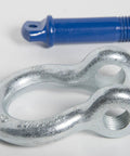 Hardcore One Inch Bow Shackle Built For Massive Loads With 8.5 Ton Working Load Limit Hot Dip Galvanized Forged Steel Rigging Hardware