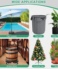 Heavy Duty Plant Caddy With Wheels And Adjustable Stand Fifteen To Twenty One Inches For Moving Large Pots Up To Three Hundred Thirty Pounds Ideal For Vertical Garden Towers Planters Patio Umbrella Bases And Trash Cans applications