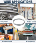 Stainless steel tubing coil, 3/8 in x 50 ft, 304 SS; center image MorningRo for fuel pipes, wort cooling, automotive